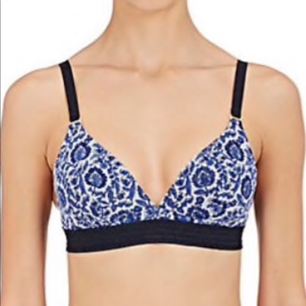 New Stella McCartney x Free People Florence Fluttering 34C Blue Soft Bra